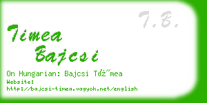 timea bajcsi business card